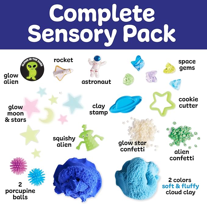 Creativity for Kids Sensory Pack: Outer Space - Toddler Activities and Space Toys, Gifts for Kids, Sensory Toys for Toddlers (Ages 3+)