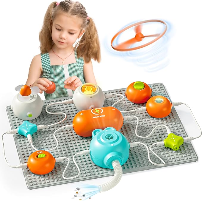 SMILESSKIDDO Science Kits Electronics STEM Kit 140+ Projects 10+ Parts | Over 140 Experiments, 10+ Circuit Parts, Hands-On STEM Learning, Educational Toy, Gift for Kids Ages 3-12
