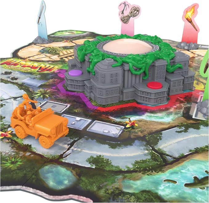 Spin Master Games Jumanji: The Ultimate Level Electronic Board Game | High-Speed Survival Strategy Game, Follow Electronic Commands To Avoid Jungle Hazards, For 2-4 Players, Ages 6 & Up