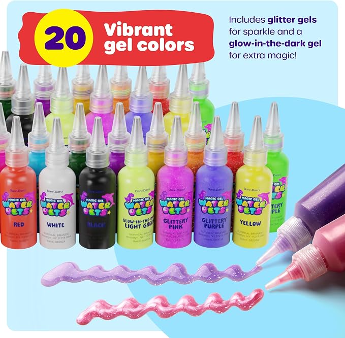 Magic Gel Water Pets Kit for Kids - Squishy Maker Set - (Jumbo Pack) | Craft for Kids - Gifts for Boys & Girls - Make Your Own Squishies Toys Crafts - Aqua Fairy Magic Elf Toy Kit - Birthday Gifts