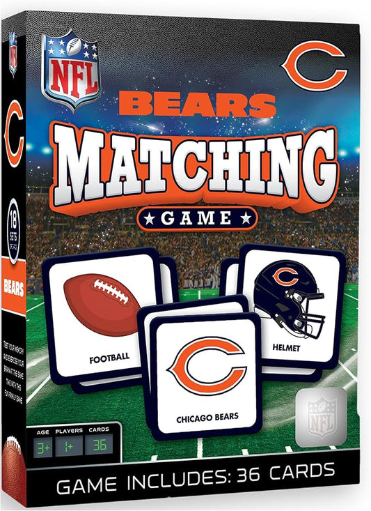 MasterPieces NFL Chicago Bears Matching Game - Fun Family Game for Kids - Officially Licensed NFL Product