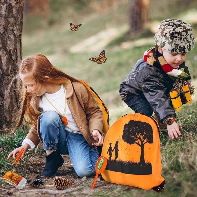 Kids Explorer Kit & Bug Catcher Kit, 7 Pcs Kids Outdoor Exploration Set | Camping Gear with Backpack & Binoculars, Ideal Outdoor Adventure Toys for Boys Girls 3-12