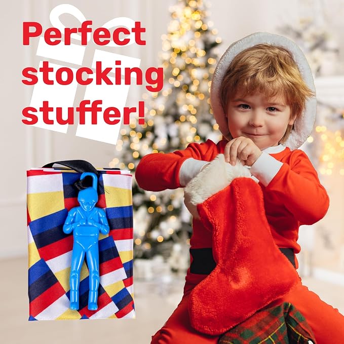 NUTTY TOYS Parachute Toys for Kids - Tangle Free Outdoor Flying Parachute Men, Top Indoor & Outside, 3 4 5 6 7 8 9 10 11 12 Year Old, Best Christmas Stocking Stuffers Idea 2026 Unique Boy & Girl Gifts