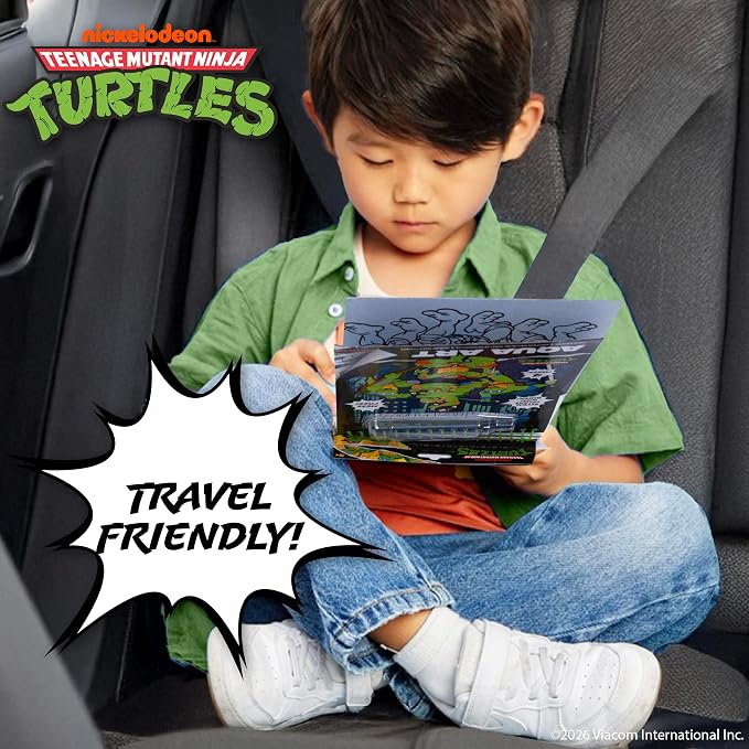 Teenage Mutant Ninja Turtles® Aqua Art, Great Kids Ninja Turtles Toys, TMNT Mess Free Coloring for Toddlers Paint with Water Books for Kids, Toddler Car Activities & Travel Toys, Water Painting Book