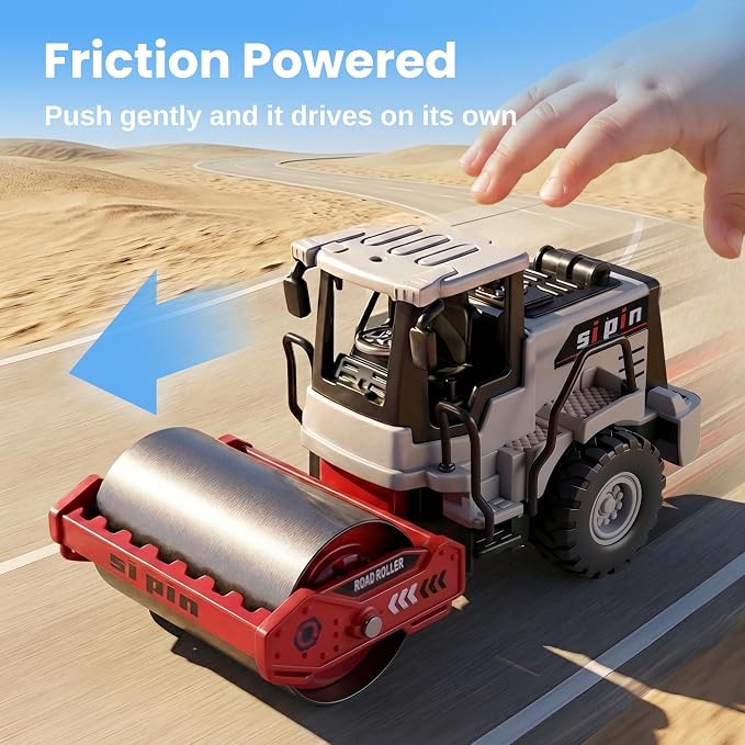 iPlay, iLearn Kids Construction Toy Trucks, Excavator Toy for Boy Age 3-5 | Toddler Construction Vehicle W/ Bulldozer Dump Truck, 3PCS Friction Car Sandbox Outdoor Play Birthday Gift 3 4 5 6 7 Year Old