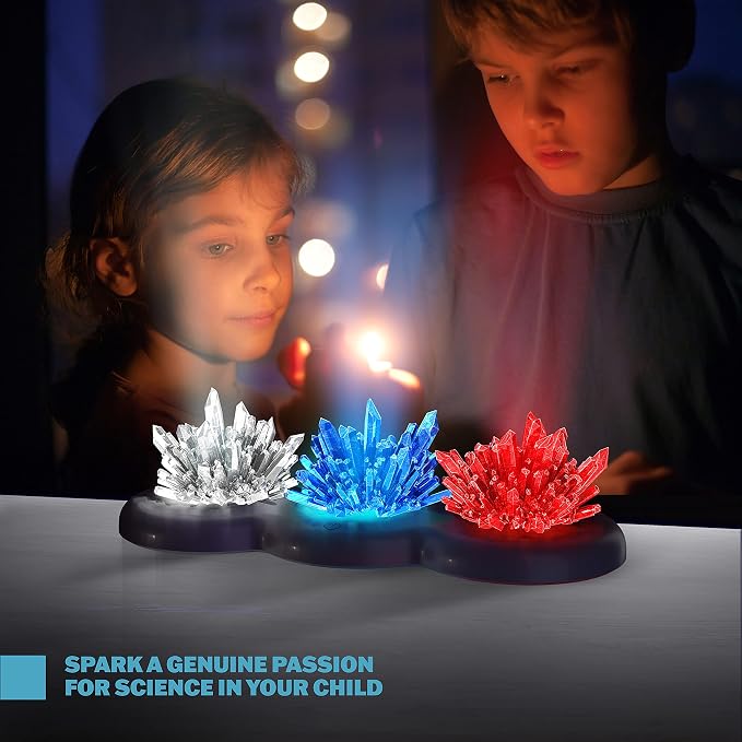Light-up Crystal Growing Kit for Kids - Science Kits for Kids Age 8-12 - 6 7 8 9 10 Year Old Boy Birthday Gifts - Gifts for Girls - STEM Toys for 7 Year Old Boys, Experiment Crafts for Age 10-12 Years | 6 7 8 9 10 Year Old Boy Birthday Gifts - Gifts fo...