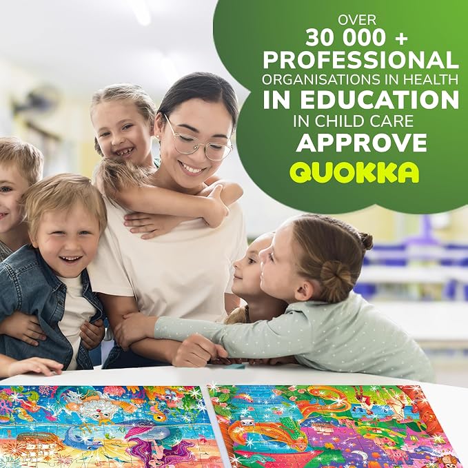 60 Piece Puzzles for Kids Ages 4-6 - 4 Jigsaw Toddler Puzzles Ages 3-5 | Fairy Tale Princess Puzzles - Quiet Time Toys for Preschoolers - FSC Certified Learning Toys - Gift for 5 Year Olds