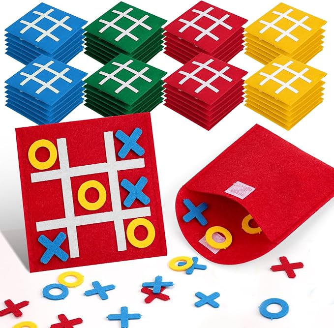 72 Pcs Tic Tac Toe Board Game for Kids and Family, Tic Tac Toe Birthday Party Favors, Easter Goodie Bag Stuffers for Kids, Classroom Prizes Elementary and Mini Games for Travel