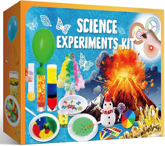 PATIFEED 110 Science Experiments Kit for Kids Chemistry Set | S.T.E.M Toys, Educational Lab, Volcano Eruption, Crystal Growing, Birthday Gifts for Boys Girls