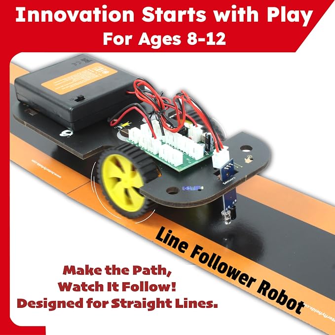 Butterfly EduFields 5in1 STEM Electronics Robotics Kit for Ages 8-10-12-13 | STEM Robot building kit for kids 8 9 10 -12 with STEM activities, circuit projects toys, engineering and science experiments.