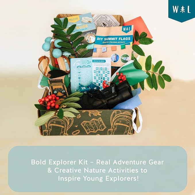 Bold Explorer Kids Adventure Kit, Quality Gear | Fun activities that spark creativity and curiosity, a nature-themed gift for young curious adventurers exploring every day