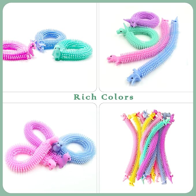 YZXODN 30 Pack Stretchy Strings Fidget Toys, Sensory Toys Bulk for Kids, Adults Stress Relief, Anti-Anxiety Autism Toys, Perfect for Children's Day, Classroom Exchange, Birthday, Party Favors
