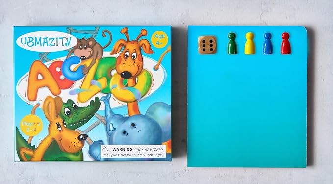 ABC Zoo Alphabet Board Game: Learn Letters & Words, Kids Ages 3-6 Gift | Letter Recognition, Vocabulary & Phonics Game, Preschool Toy, Family Game Night, Gift for a 4 Year Old Girl or Boy
