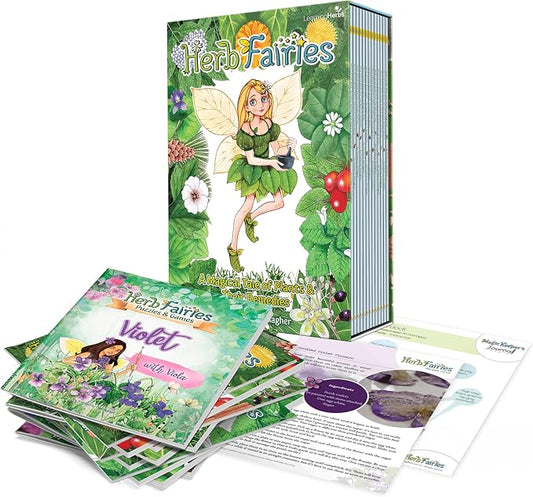 Herb Fairies 13 Plant Story Books Set, Includes a Digital Learning System | Fairy Books for Kids, Children’s Books About Fairies, Audiobooks, Crafts, Printables & Games, Interactive Educational Stories