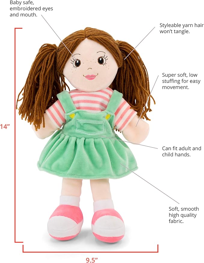 Hand Puppets for Kids (Allie) – 14" Soft Plush Toy