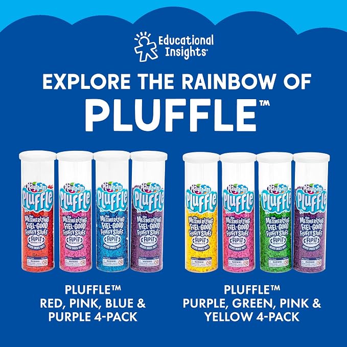 Educational Insights Pluffle 4-pack (Red, Blue, Orange, & Black)
