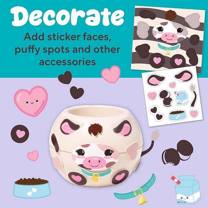 Creativity for Kids Plant-a-Pet Barnyard Pig Kit | Decorate, Plant & Grow Your Own Pet | Chia Seed Gardening Craft | Spring Crafts & Screen-Free Kids Activity (Ages 6+)