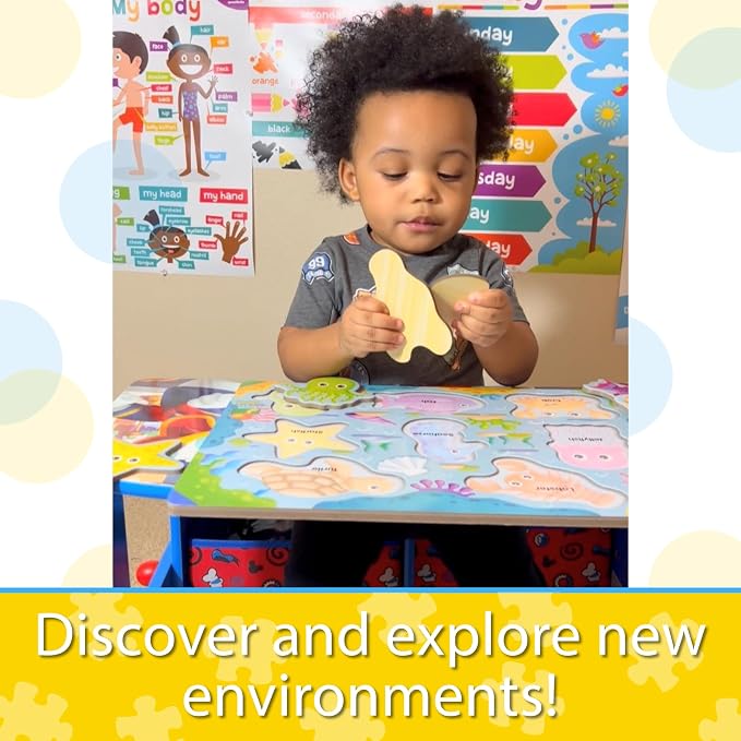 The Learning Journey: Under The Sea Lift & Learn - 26 Piece Puzzle - Ocean Friends Puzzles for Toddlers - Preschool Games & Activities for Preschool Games & Activities for Children Ages 2-5 Years