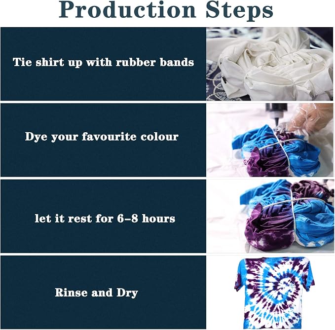 Tie Dye Kit 20 Colors Permanent Fabric Dye Art Set for Kids Adults for School, Homemade Party, Creative Groups Activities, DIY Gift | Just Add Water, Pre-Filled Dye Bottles, for School, Homemade Party, Creative Groups Activities, DIY Gift