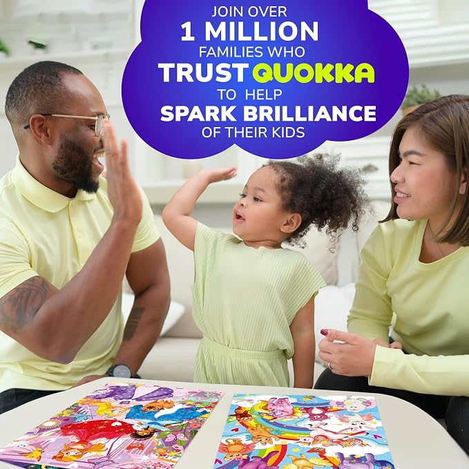 48 Piece Puzzles for Kids Ages 4-6 - 4 Jigsaw Kids Puzzles Ages 3-5 | Learning Fairy Tales - Jigsaw Puzzle Game for Boy and Girl 4-8 Year Old - Educational Toys for Toddlers