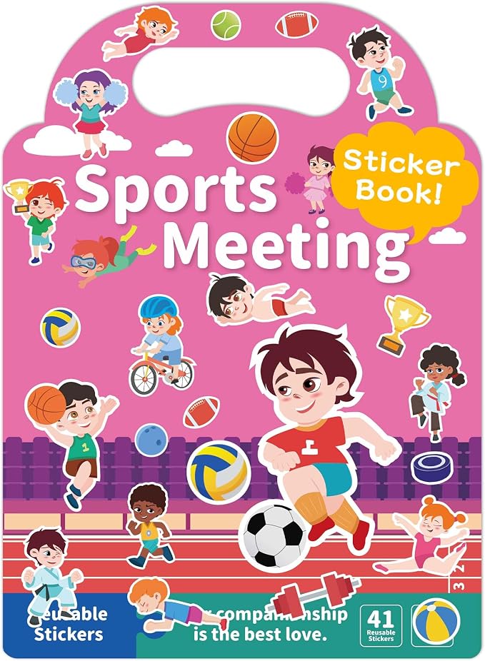 Benresive Reusable Sticker Book for Toddlers, Travel Stickers for Kids | Toddler Travel Activities Toys, Birthday Gifts for Boys & Girls, Airplane Travel & Road Trip Essentials Kids