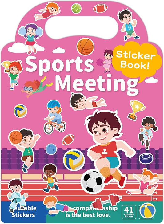 Benresive Reusable Sticker Book for Toddlers, Travel Stickers for Kids | Toddler Travel Activities Toys, Birthday Gifts for Boys & Girls, Airplane Travel & Road Trip Essentials Kids