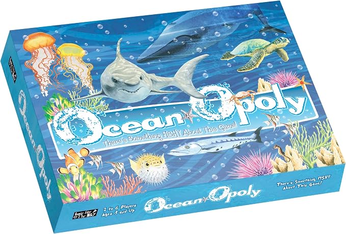 Late for the Sky Ocean-Opoly Board Game – Family Strategy and Educational Marine Life Adventure, Property Trading Fun for Kids & Adults, Ages 8+, 2–6 Players