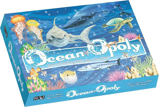 Late for the Sky Ocean-Opoly Board Game – Family Strategy and Educational Marine Life Adventure, Property Trading Fun for Kids & Adults, Ages 8+, 2–6 Players