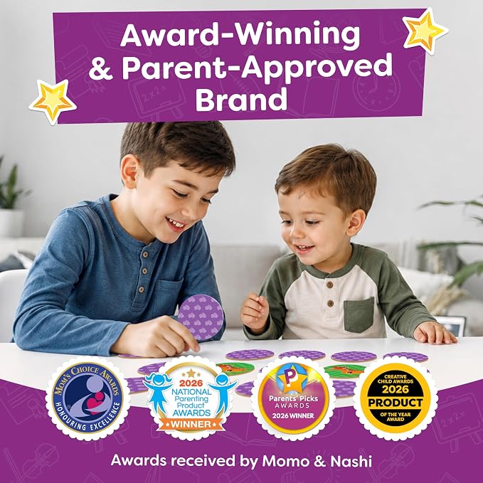Momo & Nashi Dinosaur Toys for Kids 3-5 Matching Game - 32pc Dinosaur Games for Kids Memory Game - Kindergarten Preschool Educational Toys - Gifts for 3 Year Old Boys & Girls