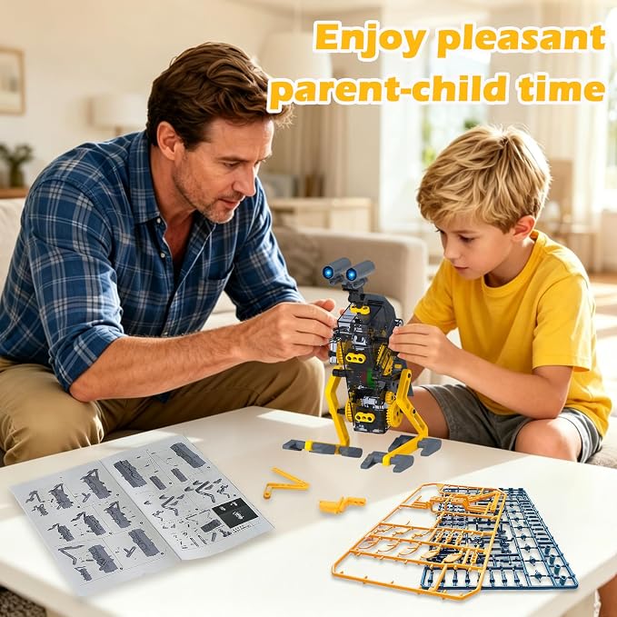 25-in-1 Solar Science Robot Kit, STEM Building Toy for Kids Ages 8+ | Solar & Battery Power, Transparent Visible Gear Body, DIY Education Experiment set Birthday Gift for Boys Girls 8-16