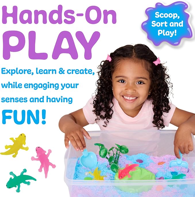 Creativity for Kids Sensory Bin: Axolotl | Hands-On Activity with Wiggly Foam, Figures & Tools | Encourages Fine Motor Skills, Creativity & Calm (Ages 3+)