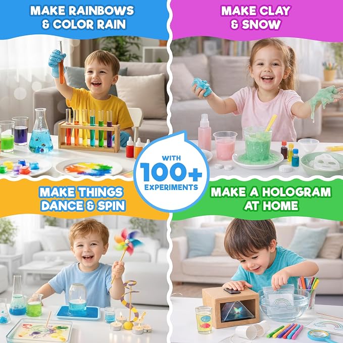 Doctor Jupiter Preschool Science Kit for Kids Ages 3-5, Birthday Gift | Science Kits for Kids Ages 3-5, 100+ Experiments, Birthday Gift for Boys & Girls Ages 3,4, Learning & Educational Toy