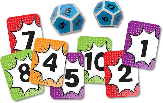 Scholastic Math Match Travel Dice Game, Math Learning Ages 5+
