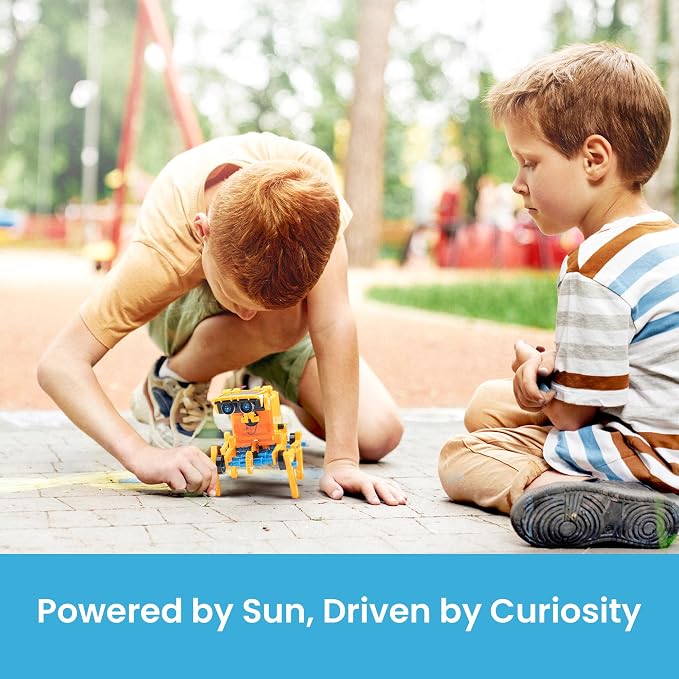 Sillbird Solar Robot Building Kit, 12-in-1 DIY STEM Gift for Boys Aged 8-13 | Powered by the Sun, Educational Robotics Set, Birthday Presents for Kids, Learn Through Solar Power Play, 190 Pieces