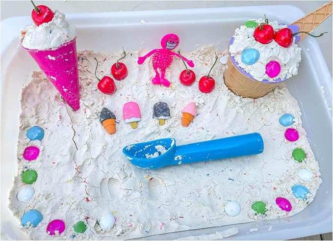 Kids Sensory Bins Montessori Sensory bin, Sensory Toys, Sensory Bins, Sensory Bin for Preschoolers (Ice Cream)