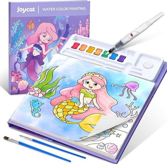 JoyCat Paint with Water Coloring Books for Toddlers (Underwater World) | Watercolor Painting Set for Kids Ages 3-5 & 4-8, Arts & Crafts Drawing Activity Travel Toy, Birthday Gifts for Boys & Girls
