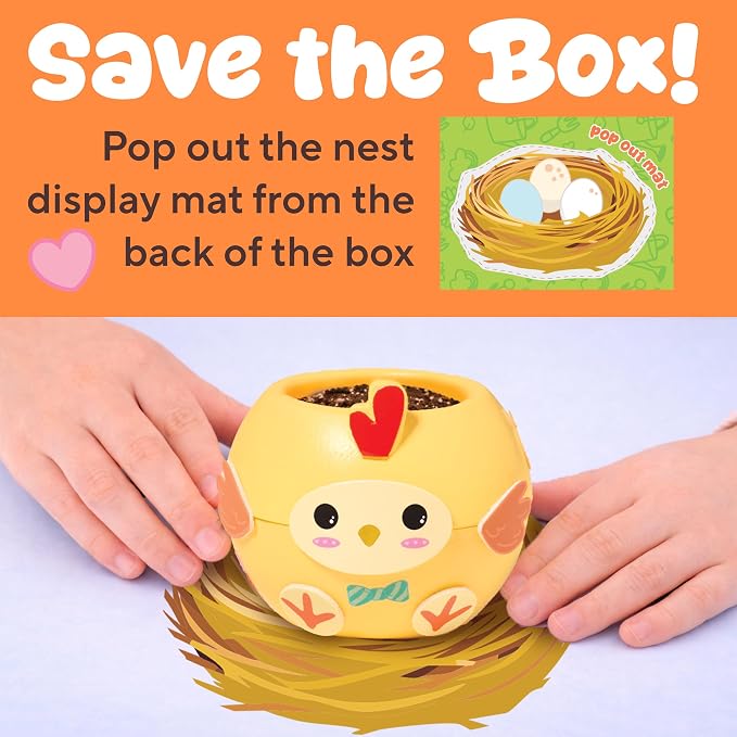 Creativity for Kids Plant-a-Pet Barnyard Pig Kit | Decorate, Plant & Grow Your Own Pet | Chia Seed Gardening Craft | Spring Crafts & Screen-Free Kids Activity (Ages 6+)