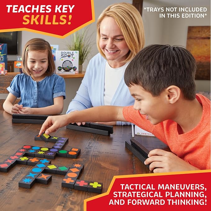 MindWare Qwirkle Board Game | Award-winning family strategy game—match colors and shapes to build lines and score. For 2-4 players, ages 6+
