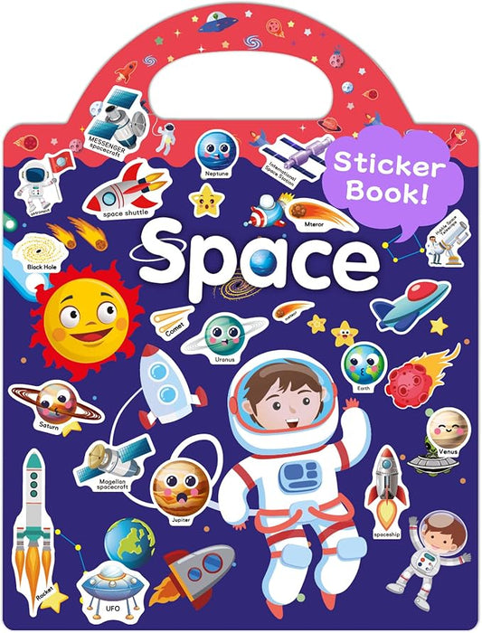 Benresive Reusable Sticker Book for Toddlers, Travel Stickers for Kids | Toddler Travel Activities Toys, Birthday Gifts for Boys & Girls, Airplane Travel & Road Trip Essentials Kids