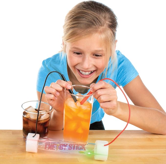 Steve Spangler Science Energy Stick Conductor, Experiments for Kids | Learn About Electricity, Insulators & Conductors, Great Stocking Stuffer