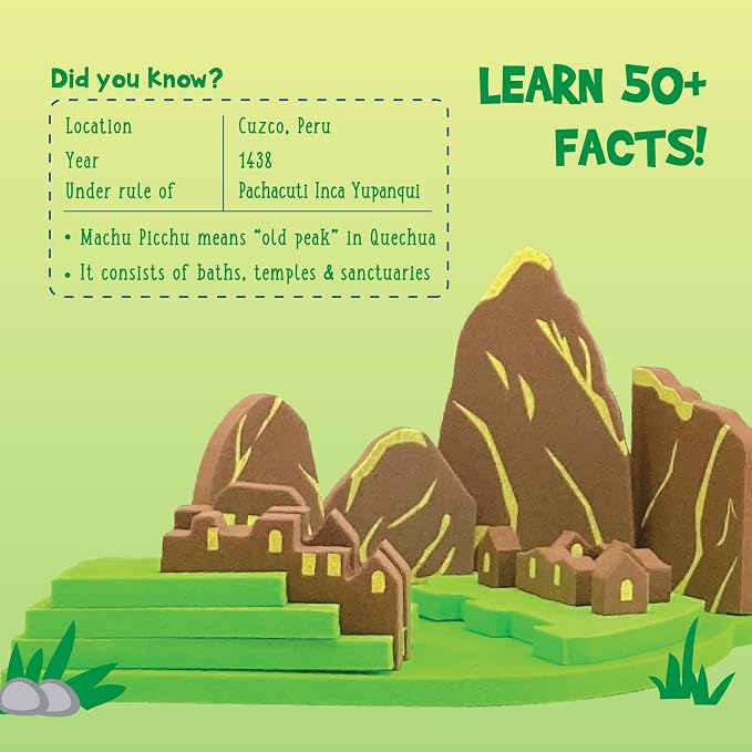 Imagimake Mapology - Monuments of the World, Build 10 Famous Landmarks | Educational 3D Puzzle, Learn Geography & 50+ Facts, Back to School Gift for Boys & Girls Ages 5,6,7,8,9,10,11,12 Years Old