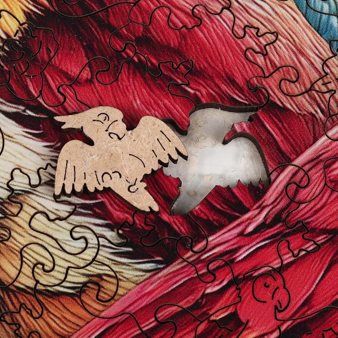 MEATRN Puzzles for Adults, Winter Cardinals Wooden Puzzles, 508 Pcs | Fun Educational Christmas Decorative Gift, Relaxing Wood Puzzle Game for Family & Friends, 16.5x16.7 in