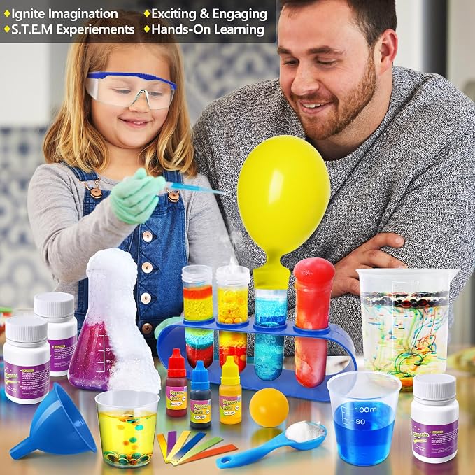 UNGLINGA 272 Experiments Science Kit for Kids, Chemistry Set | S.T.E.M Toys Boys Girls Birthday Gifts, Volcano, Crystal, Magic, Physics Lab Educational Learning Project