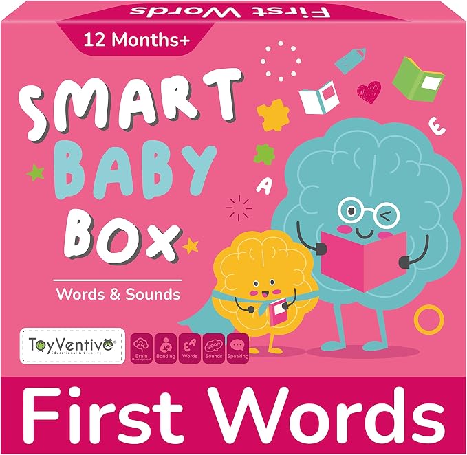 Busy Book for Toddlers 1-3 with Books for 1 Year Old & Toddler Flash Cards, Box with Activity Books, Montessori Busy Book & Flashcards for Toddlers 1-3