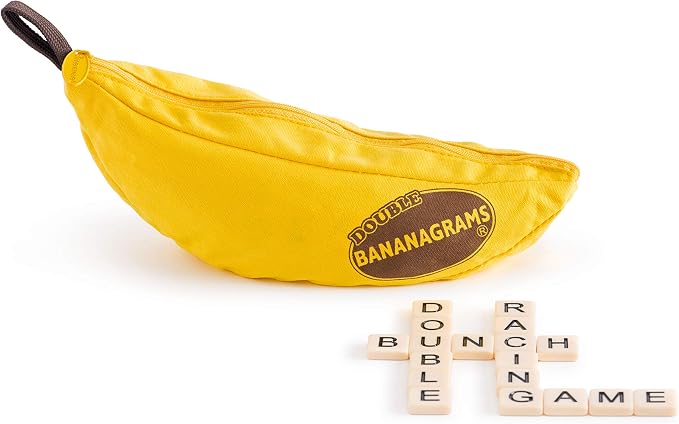 Double Bananagrams Word Game, 2X Tiles for Up to 16 Players