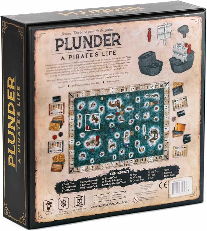 Plunder A Pirate's Life - Family Board Game for Adults and Kids | Strategy Board Game, Fun Family Game Night