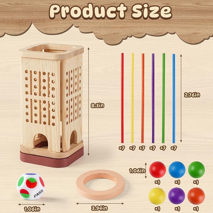 Montessori Board Game for Kids 4-8, Educational Math Family Games | Upgraded 2 in 1 Design with Storage, Multiplay Family Board Game, Montessori Educational Math Toy, Birthday & Christmas Gift