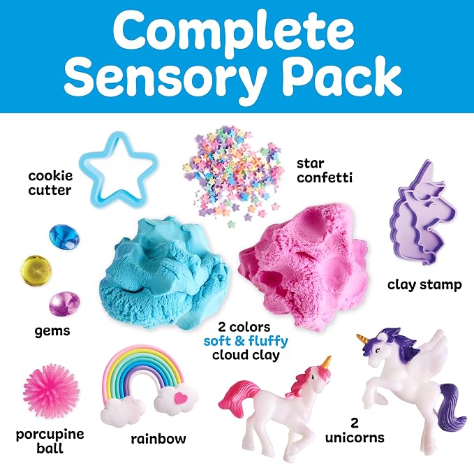 Creativity for Kids Sensory Pack: Unicorn | Screen Free Summer Activities | Sensory Toys for Toddlers | Unicorn Gifts for Girls, Toddler Activities Easy on the Go (Ages 3+)