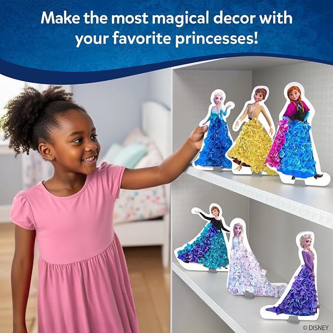 Skillmatics Poke-in Art – Disney Frozen, Wood Craft Kit, Gift for Kids | DIY Mess-Free Fun, Elsa, Anna, Fine Motor Skills, Screen-Free, Travel Activity, Girls & Boys Ages 4, 5, 6, 7, 8, 9