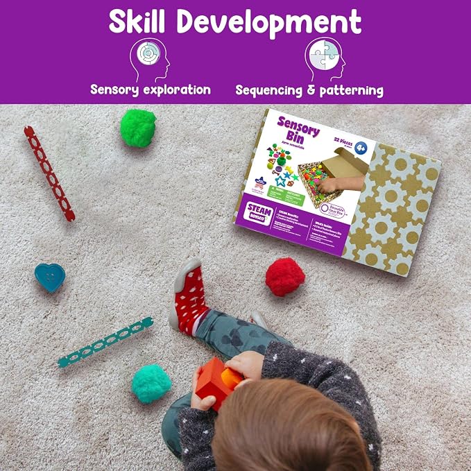 Roylco STEAM Sensory Bin - Table Top Sensory Kit - Sensory Bin to Boost Up Fine Motor Skills - Learning Toy for Kids